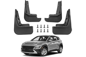 Norand Mud Flaps for Hyundai Kona 2018-2023 Mud Guards Splash Guards Tire Protector Mudguard Accessories Front & Rear 4pcs Set 2019 2020 2021 2022