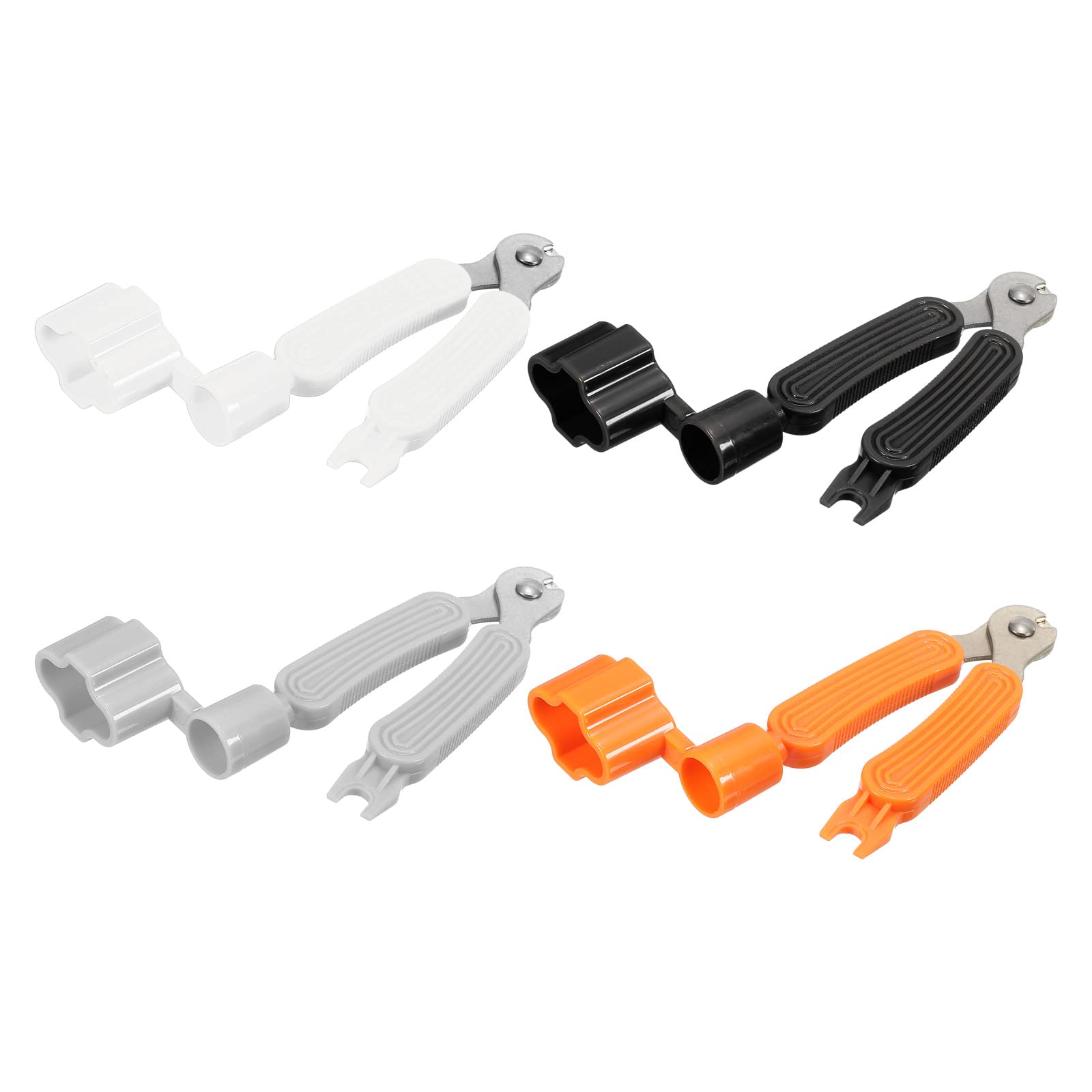 PATIKIL Guitar String Winder Bridge Remover Pin Puller String Cutter Multifunctional Guitar Tuning Tool Bass Guitar Accessories, 4 Colors, 4in1 Set