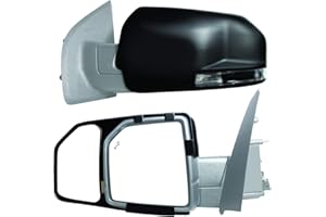K Source K-Source 81850 Snap-On Towing Mirrors For Ford F150 (15+), Black