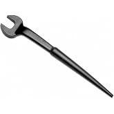 URREA Spud Wrench - 3/4" Open-End Structual Alignment Wrench with Offset Handle &amp; Black Oxide Coating - C904A