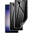 LYWHL 2 Pack for Samsung Galaxy S23 Ultra Privacy Screen Protector [Not Glass], Anti-Spy Full Adhesive Flexible Film for Galaxy S23 Ultra 6.8”, Compatible Fingerprint - Black