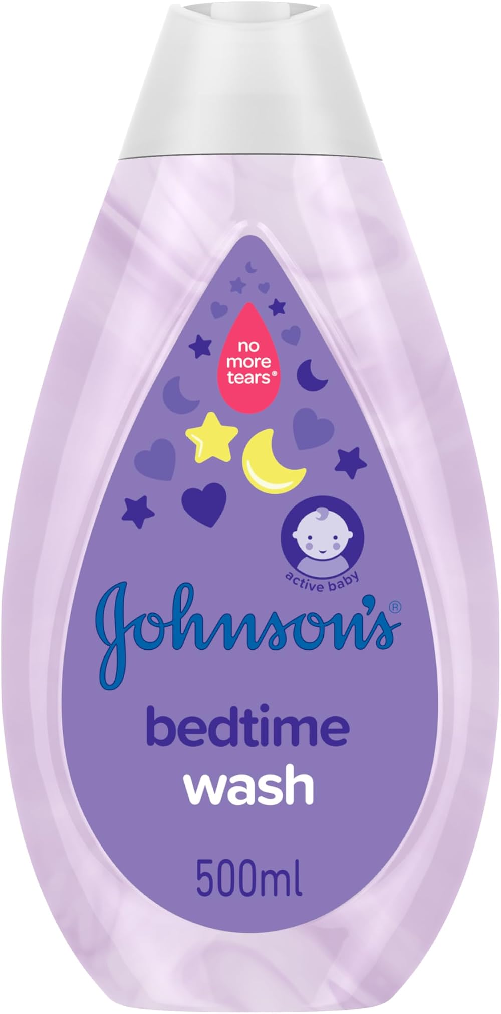 Johnson's Baby Bedtime Wash 500 ml No More Tears Gentle Skin Hypoallergenic