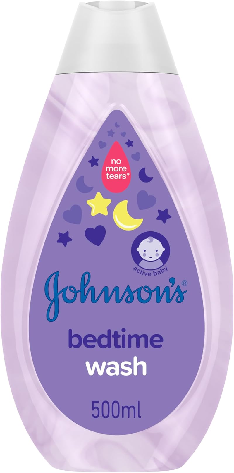 Johnson's Baby Bedtime Wash 500 ml No More Tears Gentle Skin Hypoallergenic