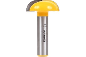 Yonico CNC Cabinet Door Raised Panel Router Bit 1-1/2-Inch Cove Faux Panel 1/2-Inch Shank 13075