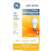 GE Incandescent 240W Soft White A21 3-Way Bulb 1 Pack