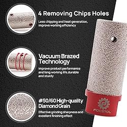 FOCSTOL Diamond Finger Milling Bit - 1''(25mm) Core