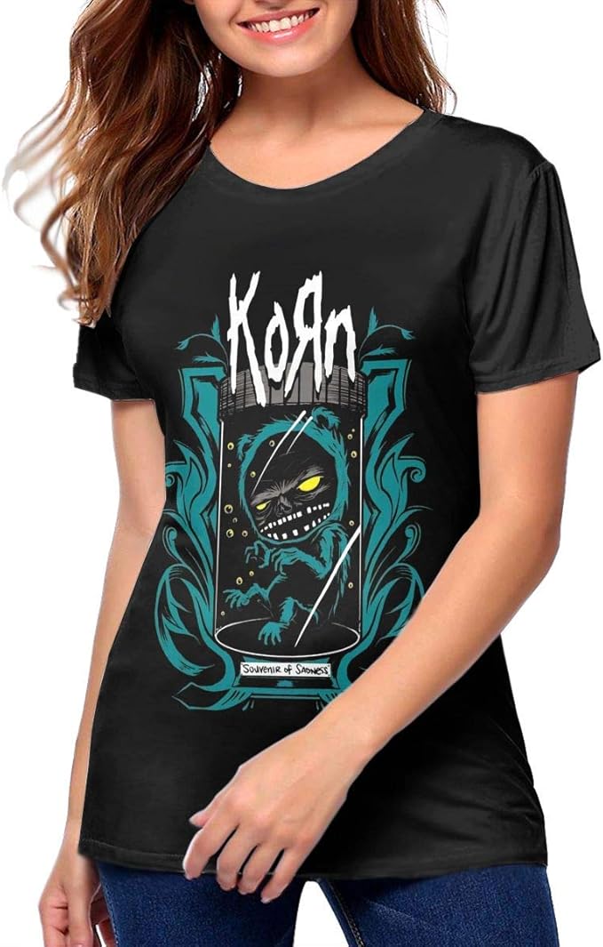 Xzybhfbrfbw Women Korn Beautiful Shirt Black Clothing