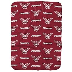 Texas Womans University Logo Pattern Sherpa