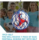 Ainiv Soccer Ball Net Kicker Trainer with Adjustment Belt for Size 3-5 Balls view 4