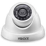 ZOSI 1000TVL CCTV Camera 24 IR LEDs Indoor Outdoor Day Night Vision 65ft Security Dome Color Camera for DVR Surveillance System (White)