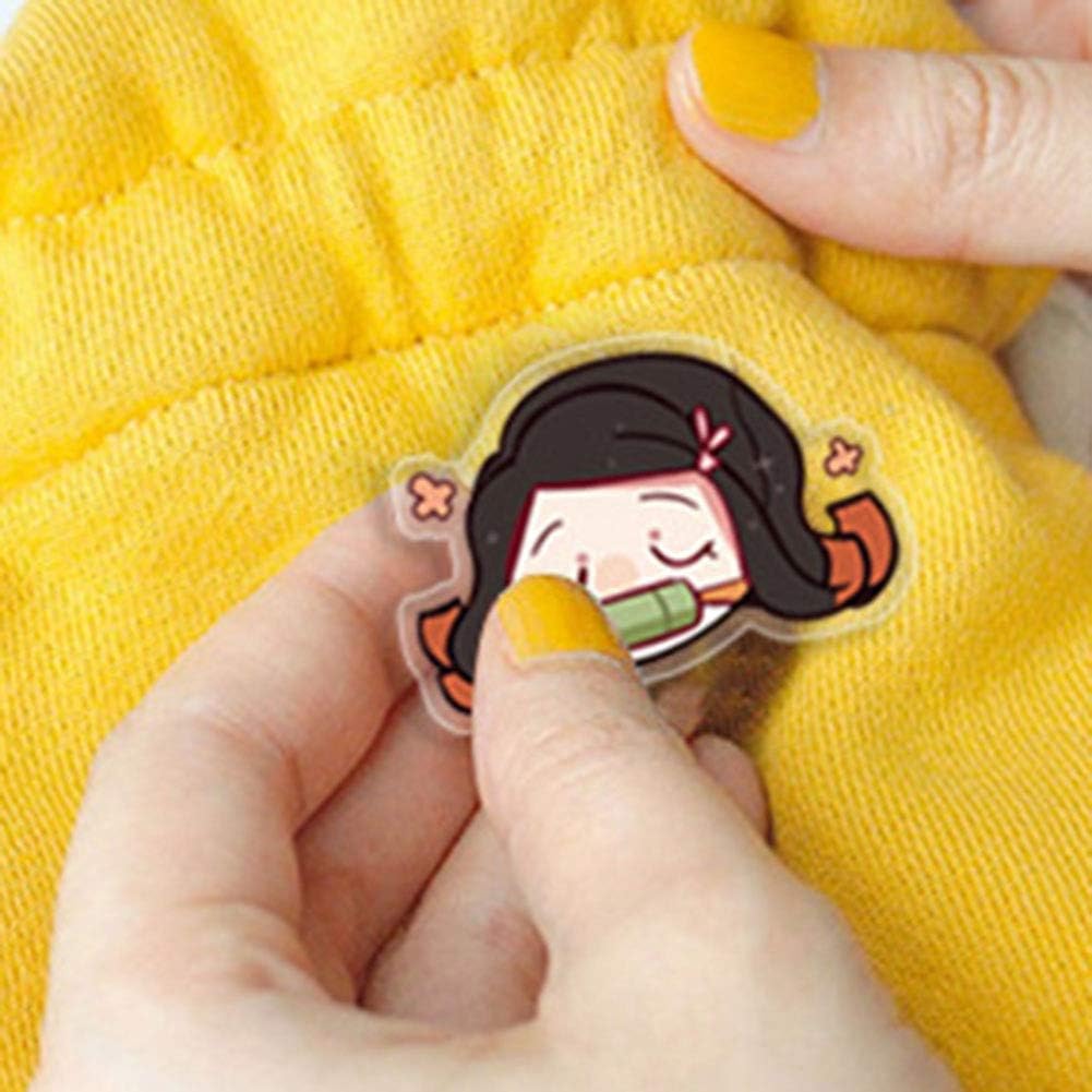 SGOT Anime Demon Slayer Brooch, Evebel Acrylic Pins Badge, Decorative Badge, Collection Gift for Anime Lovers Kamado Nezuko