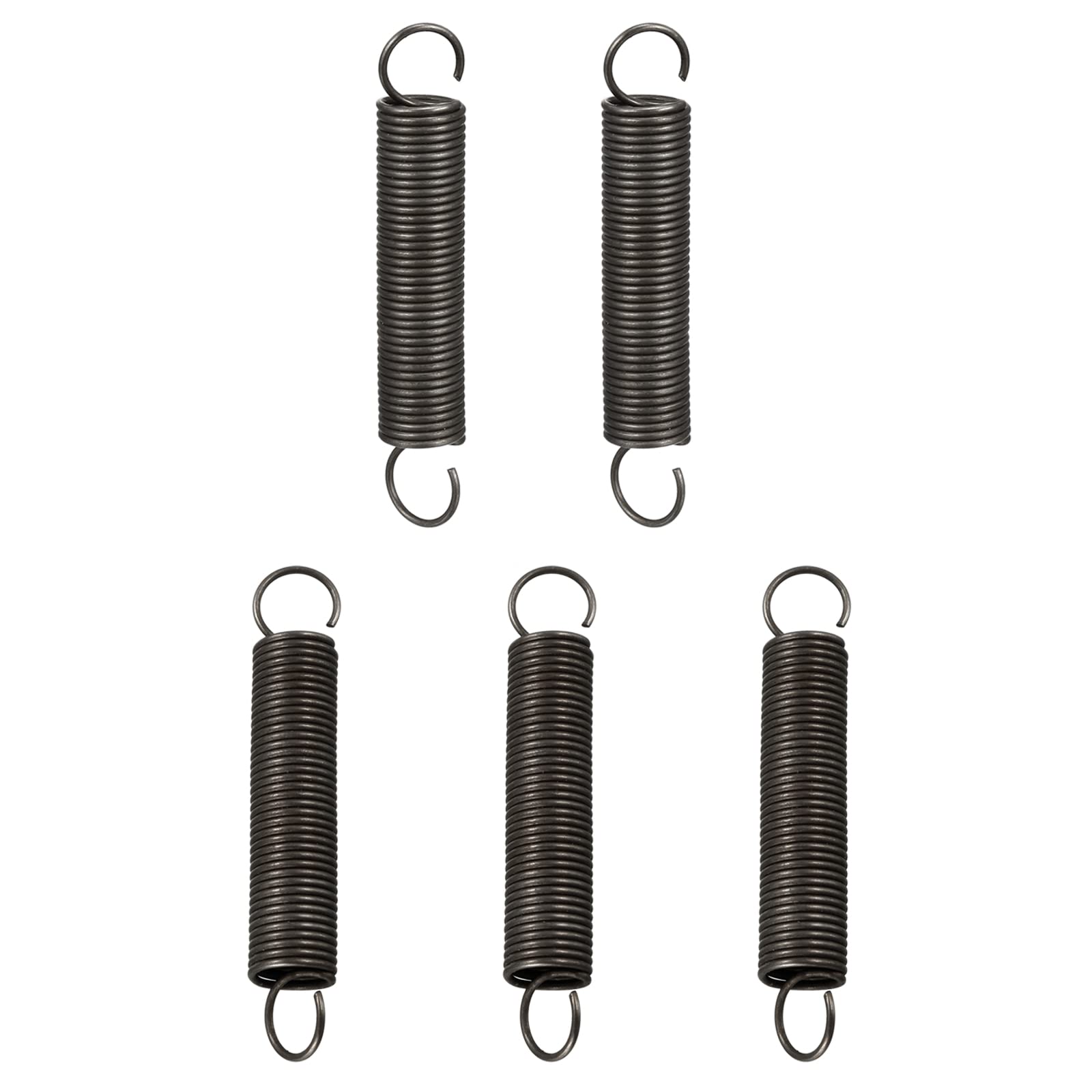 DTGN 1x10x60mm(WxODxL) Extension Spring - 5Pack - Good for Home Repair Machinery - Spring Steel Extended Compressed Spring - Dark Grey