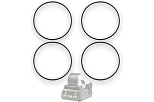 RUIQALITH 4 Pack Nitrile Rubber Round Drive Belts for LORTONE Model 3A & KomeStone K1 & K3 Rock Tumblers (Not Applicable to K2, K4) - Replacement Drive Band