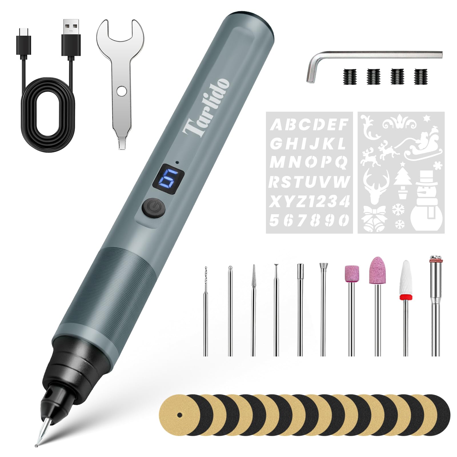 Tarlido Electric Engraving Pen, Mini Cordless