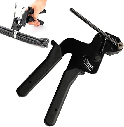 Pince A Sertir Et Tendeur De Cable En Acier Inoxydable Tres Resistant Noir Amazon Fr Bricolage