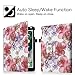Fintie Folio Case for iPad 6th / 5th Generation (2018/2017), iPad Air 2 / Air 1 (9.7 Inch) - [Corner Protection] Premium Vegan Leather Stand Cover, Silk Flowers