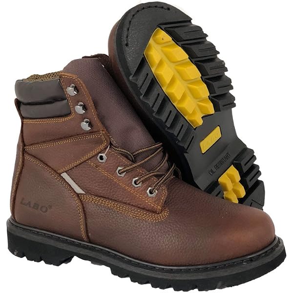 LABO Men's Waterproof Insulated Snow Boots - Lace-Up Winter Boots (Black602, Size 10.5)