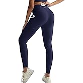 RUNNING GIRL Leggings with Pockets for Women Tummy Control 25" High Waisted Yoga Pants Buttery Soft Gym Workout Yoga Leggings