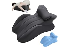 Wedge Pillow for Couples - Butt Cushion for Pregnant Women,Low-Profile Couples Pillow for Intimacy,Memory Foam Cushion for In
