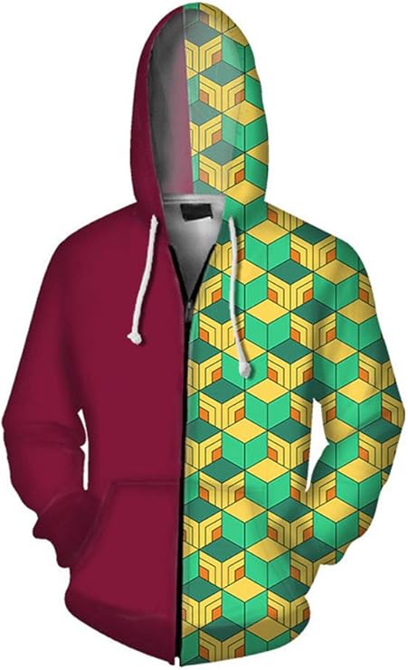 WANHONGYUE Anime Demon Slayer Kimetsu No Yaiba 3D Impresión Sudadera