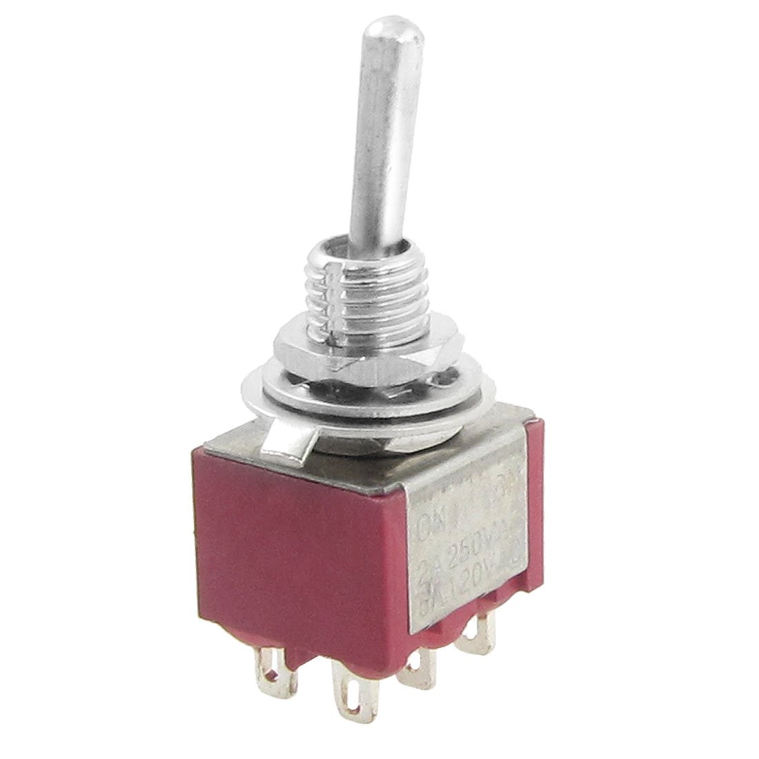 sourcingmap AC 250V 2A 120V 5A on/on 2 Position 2P2T DPDT Toggle Switch
