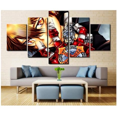 Baimm Anime Male Head Paintings Ink Painting Living Room