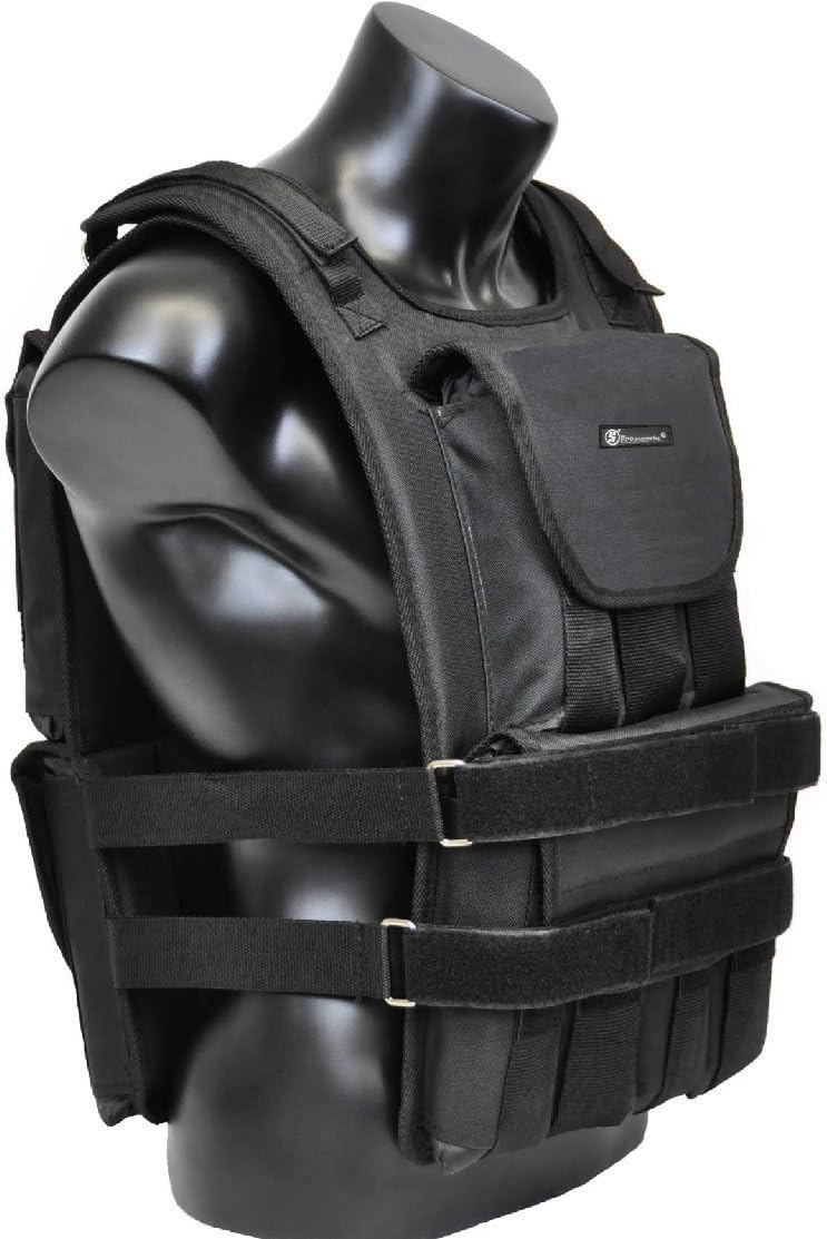 Weight vest (long) - premium quality - best for cross fit training - running - jogging - Fully Adjustable - max weight 40lbs (S pro weight vest)