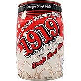 1919 Draft Root Beer Soda, 5 Liter Pony Keg, Caffeine-Free, Real Sugar and Real Vanilla, Small Batch, Creamy, Full Bodied, Family-Founded, Birthday Parties, Sporting Events, Made in USA