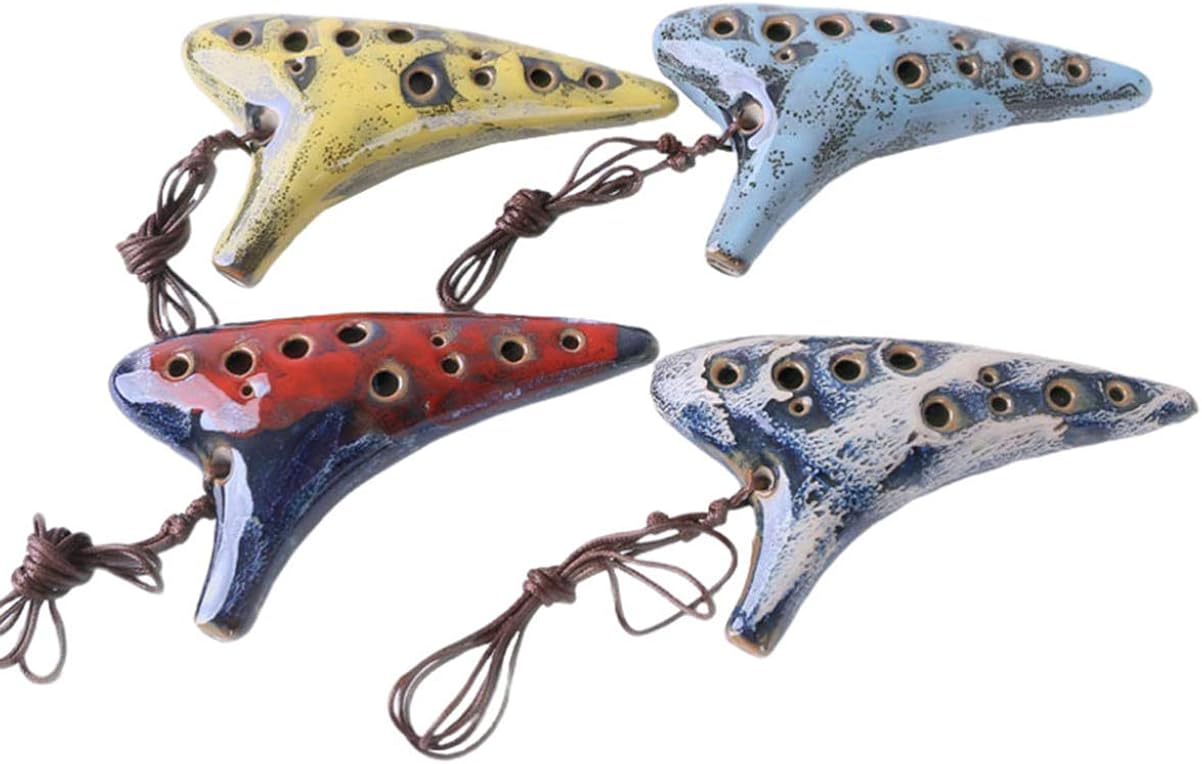 Holibanna 1 PC 12 Hole Ocarina Alto C Submarine Style Musical