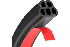 CHUANJI Universal Car Door Seal Strip 32.8ft Rubber Automotive Weather Stripping for Soundproofing and Sealing - Fits Car, RV, Hood Cover (32.8 Feet Long)