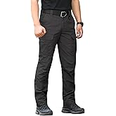 CARWORNIC Men's Ripstop Tactical Pants Water-Resistant Military Cargo Pants Lightweight EDC Pockets Outdoor Hiking Work Pants