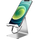 SKEJER Cell Phone Stand, Cellphone Hold, Tablet Dock with Anti-Slip Base, Aluminum Desktop Holder Bracket Compatible with All