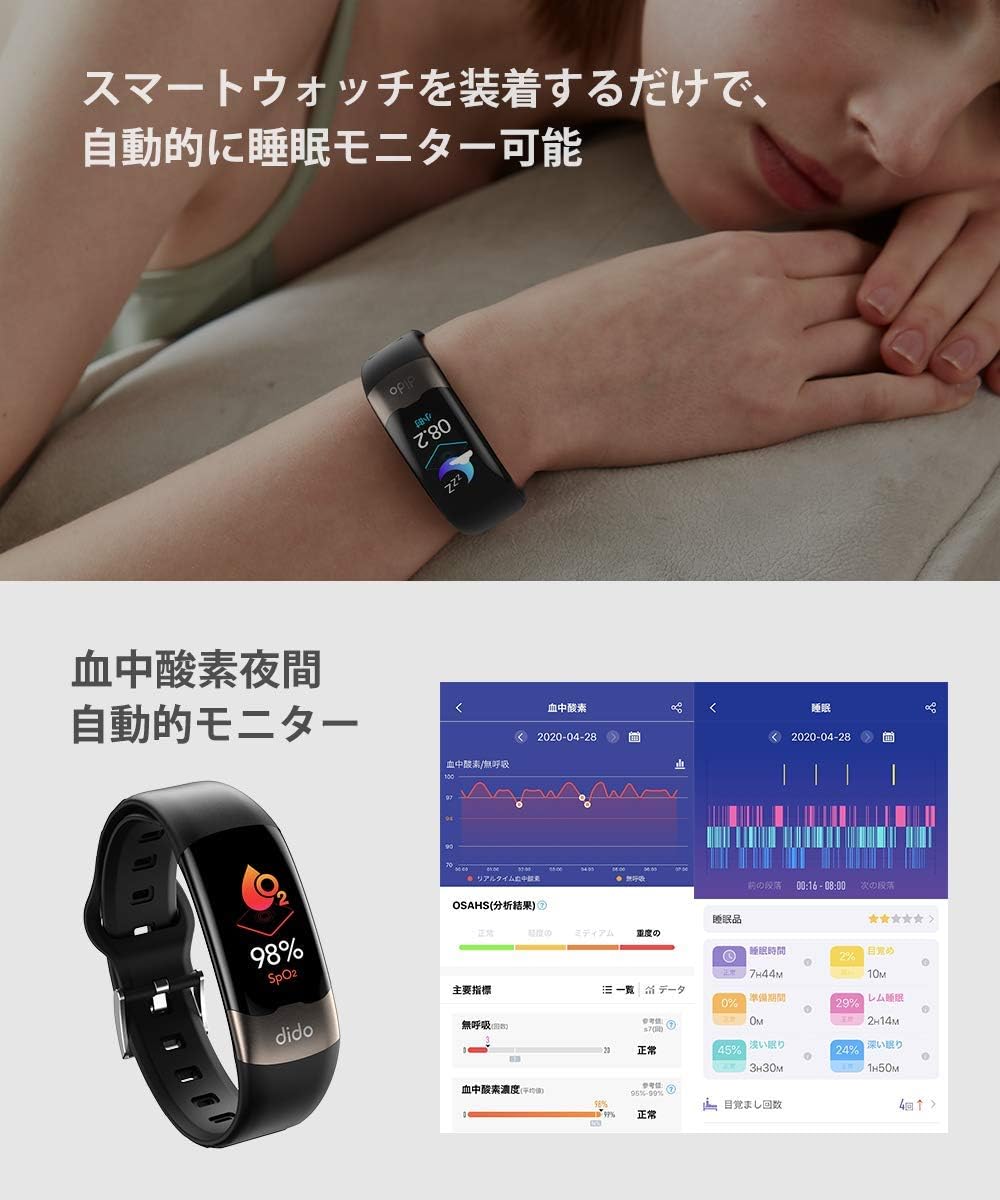 Amazon スマートウォッチ 人気最新 レディース メンズ スポーツ 腕時計 スマートブレスレット 心拍計 Smart Watch Ip68防水 50メートル 活動量計 自動睡眠検測 歩数計 Ios Iphone Android 対応 Line 着信 Sms通知 長座注意 多運動モード スマートウォッチ パソコン