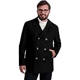 Nautica Men's Classic Double Breasted Peacoat