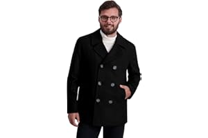 Nautica Men's Classic Double Breasted Peacoat