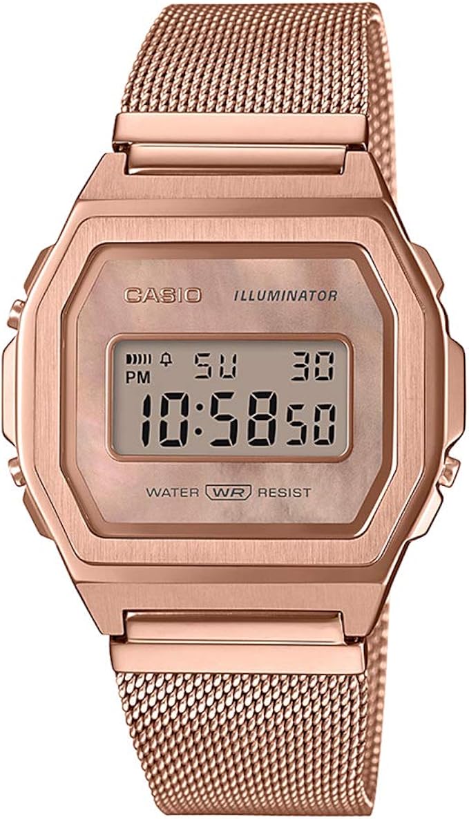 Casio Reloj para de Cuarzo con Correa en Acero Inoxidable A1000MPG-9EF