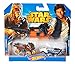 Hot Wheels Star Wars Character Car 2-Pack, Han Solo and Chewbacca