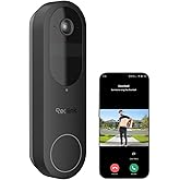 REOLINK 2K Battery Wireless Video Doorbell Camera, 150°x150° Head-to-Toe View, 2.4/5 GHz WiFi, Battery or Wired Power Options