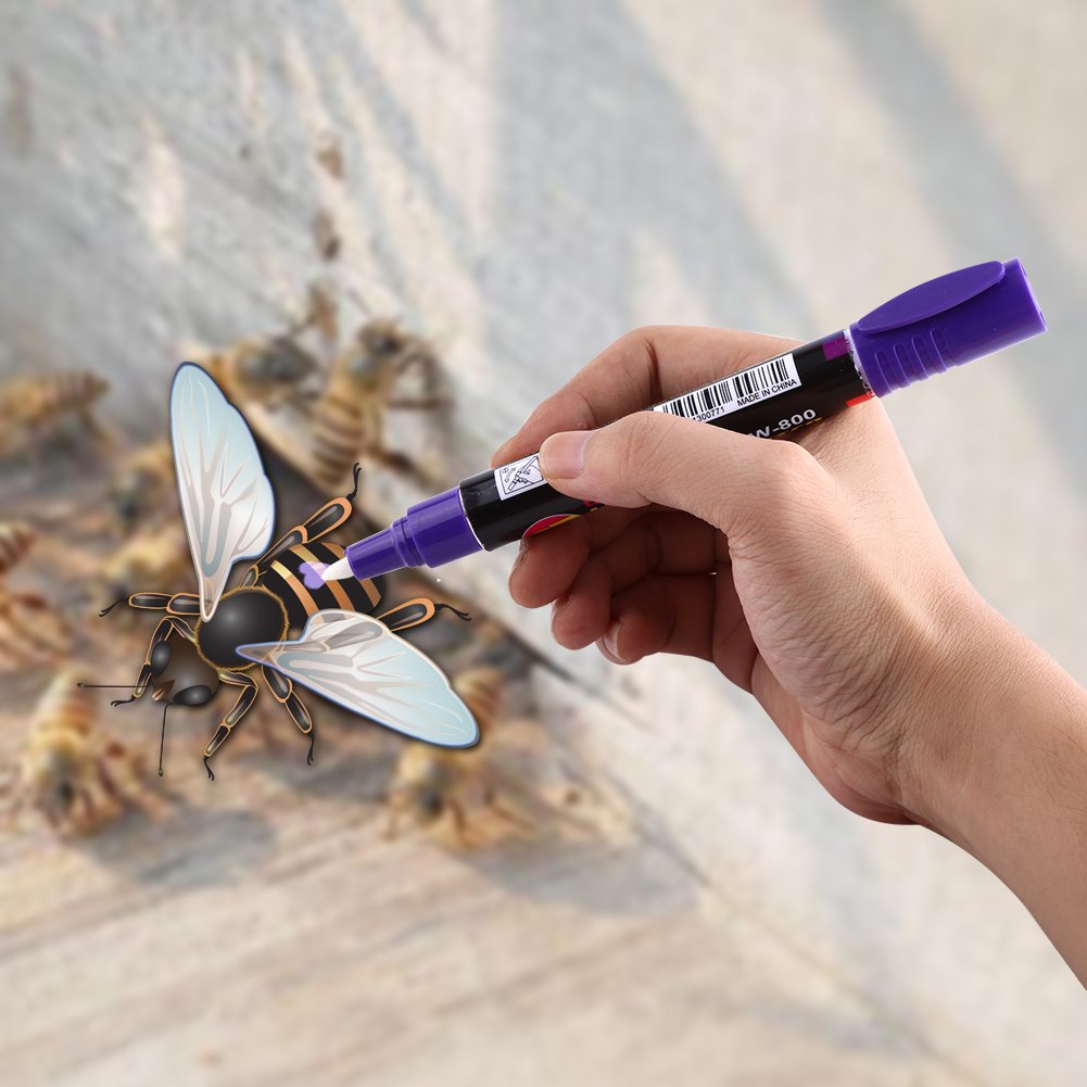 Marking Tools Home 8 Colors Plastic Bee Queen Marker Pen Mark Paint
