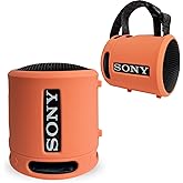 RAWECUD Silicone Cover Case for Sony SRS-XB13/XB100 Extra BASS Wireless Portable Compact Speaker, Protective Skin Sleeve Shell for Sony SRS-XB13 Speaker Accessories (Coral Pink)