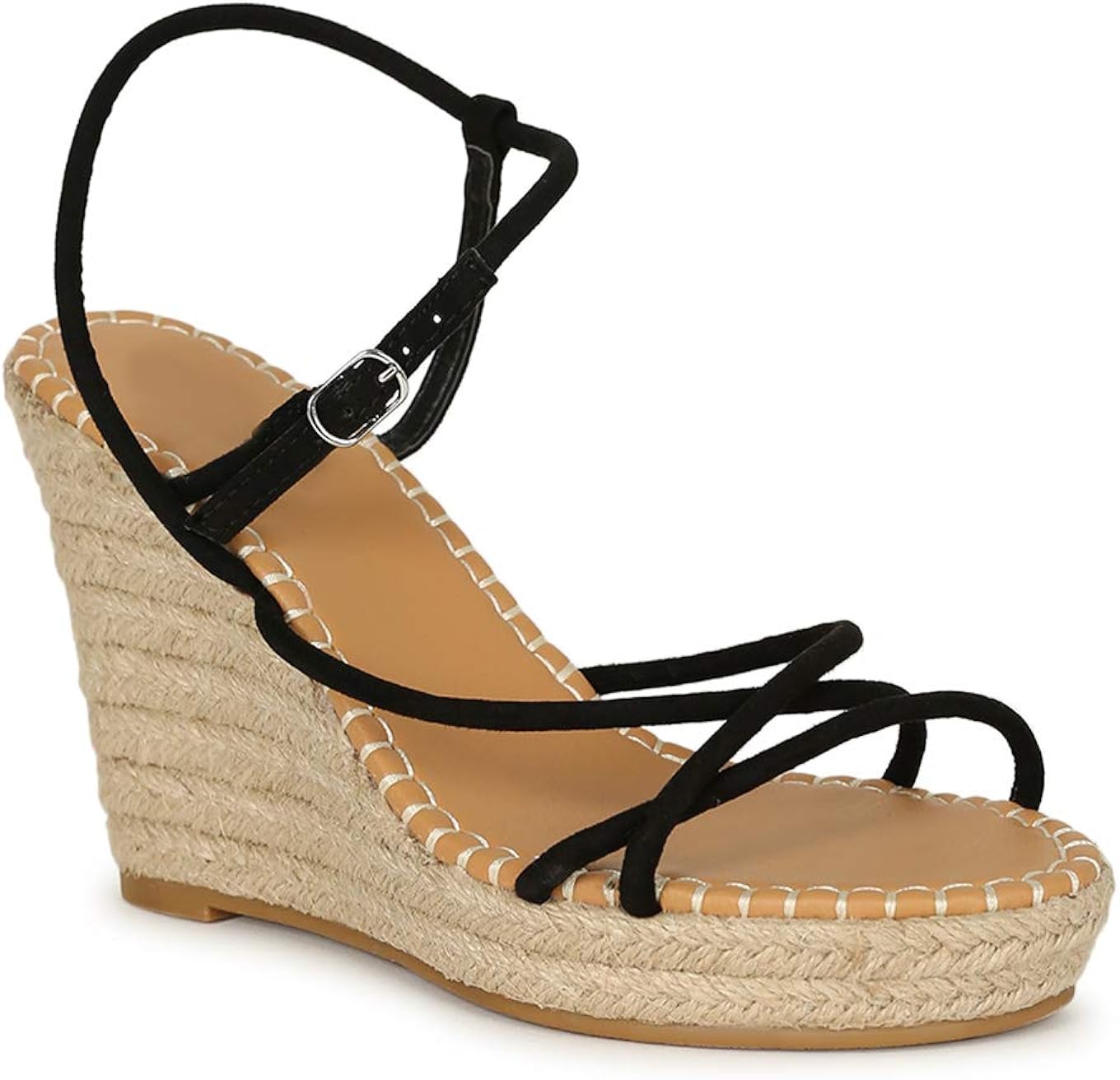 bamboo espadrille wedge
