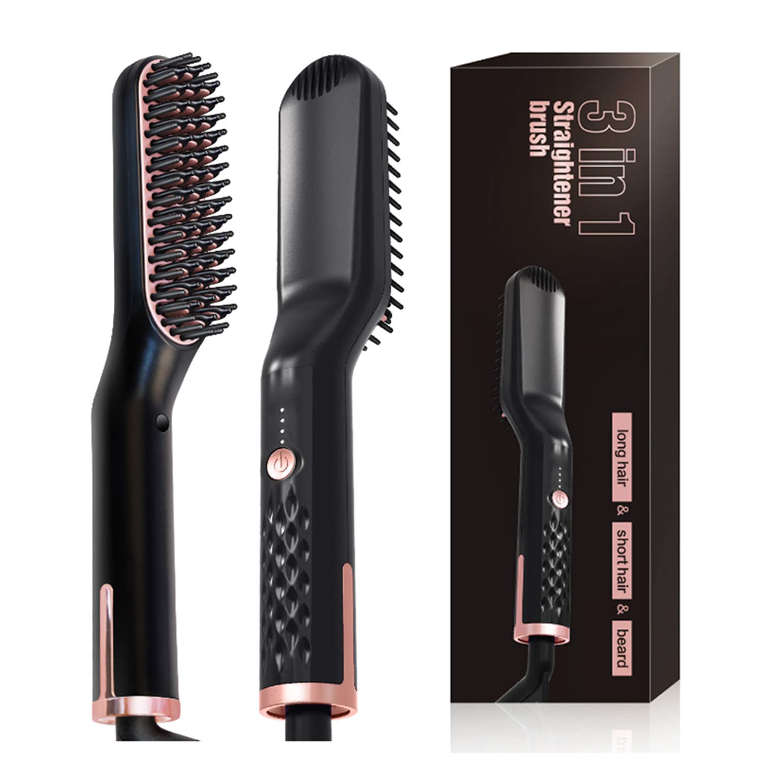 heated beard comb for short beard