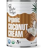 Bake &amp; Tango Organic Coconut Cream - High-Fat, Unsweetened Coconut Cream for Drinks, Smoothies &amp; Baking, Kosher, 13.5 fl oz