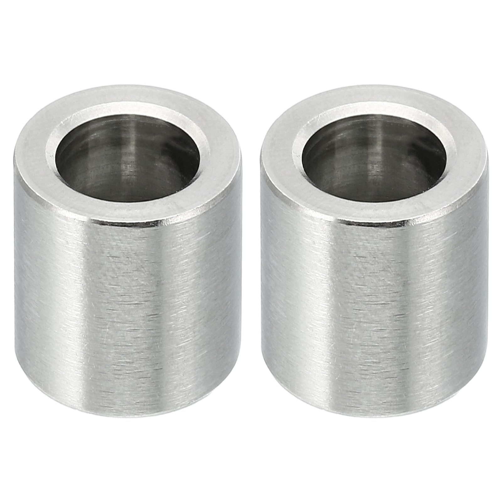 PATIKIL M10 Stainless Steel Spacers, 2 Pcs Metal Spacer Stainless Steel 10.2mm ID x 16mm OD x 16mm L Spacer Screw Standoff Round for 3/8" M10 Screw Bolts