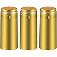 BGMAXimum PVC heat shrink capsules 120 count classic gold wine shrink wrap sleeves caps clear wine bottle corks capsules for professional, wine making cellars and home use - All Gold