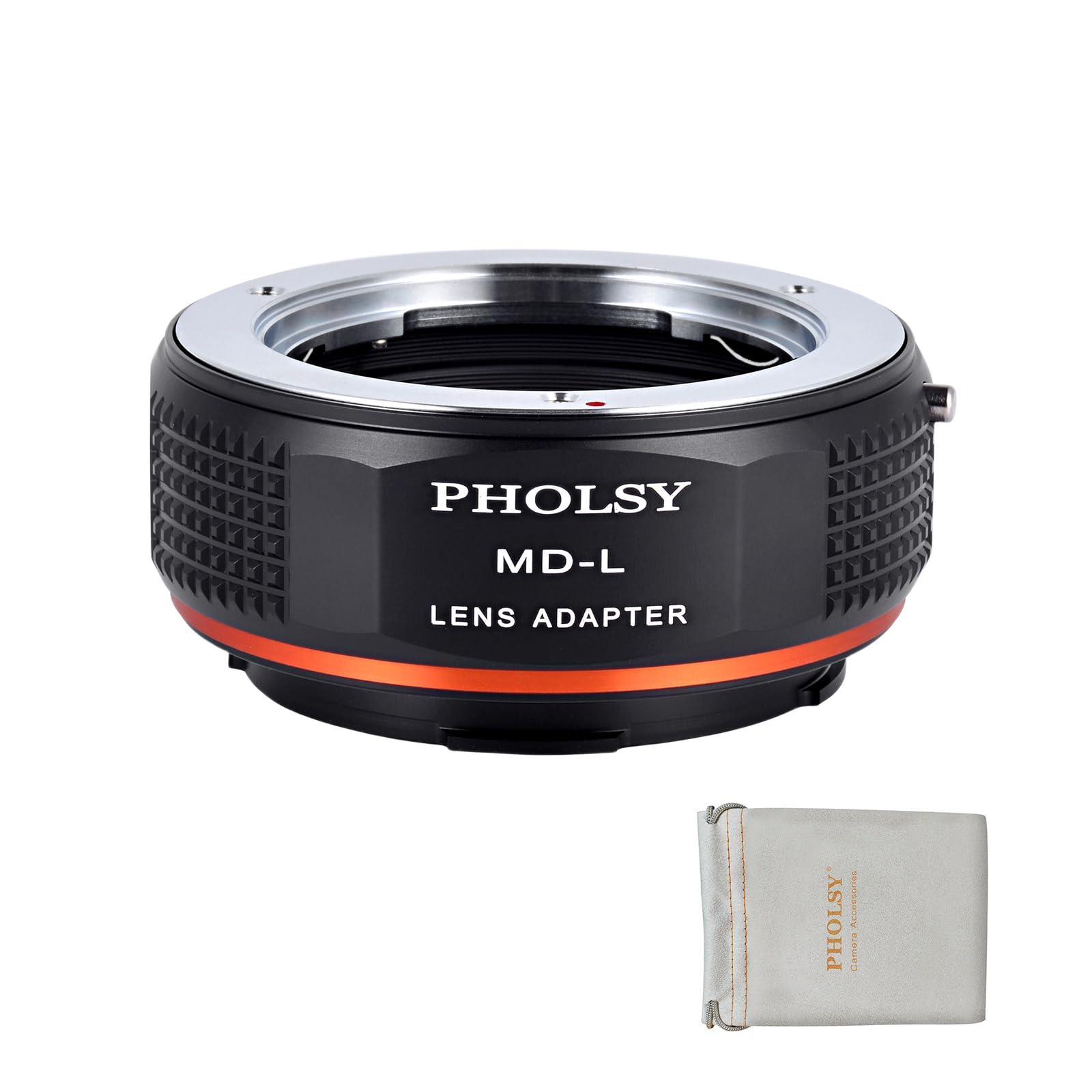 PHOLSY Lens Mount Adapter MD to L Compatible with Minolta MD (MC SR) Mount Lens to Leica L Mount Camera Body Compatible with Leica SL2, SL2-S, CL, TL2, Lumix S5, S1, BS1H, SIGMA fp, fp L