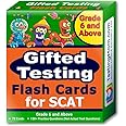 TestingMom.com SCAT Test Prep Flash Cards (School and College Ability Test) – Advanced Level Grades 6 and Above – Complete SCAT Test for Students Applying to Johns Hopkins Center for Talented Youth