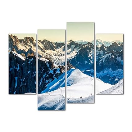 Wall Art Decor Toile 4 Pièces Moderne Toile Peinture Wall