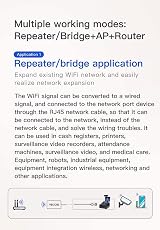 Vonets VBG1200 Industrial Dual Band WiFi Bridge Router AC1200 Ethernet Adapter view 6