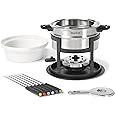 Starfrit Fondue Set - 3-in-1 Meat, Cheese, Chocolate - 12-Piece - Adjustable Safety Burner - 1.6 L Capacity